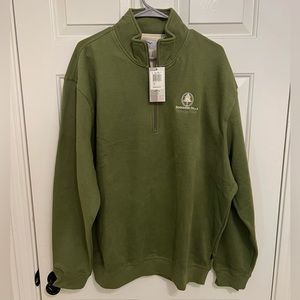 Callaway Mens Size XL 1/2 Zip Golf Sport Top Pullover Brushed Fleece Green NWT
